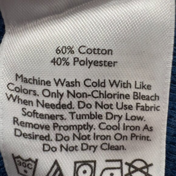 Eddie Bauer Men’s Blue Long Sleeve Thermal Crewneck Shirt Size 2XL - Picture 8 of 10